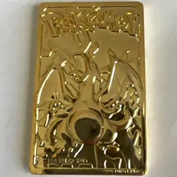 Nintendo Pokemon TCG Charizard #06 23K Gold Plated Limited Edition Card COA - Image 1