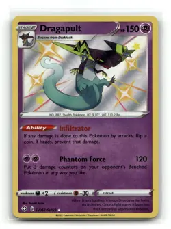 Dragapult SV062/SV122 Shiny Rare Shining Fates Shiny Vault Pokemon Holo NM - Image 1