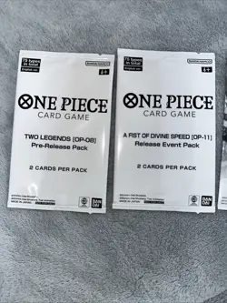 4 One Piece Card Game Sealed Anniversary ,Judge ,Tournament ,Promo Pack Lot - Image 3