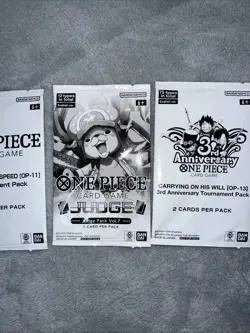 4 One Piece Card Game Sealed Anniversary ,Judge ,Tournament ,Promo Pack Lot - Image 4