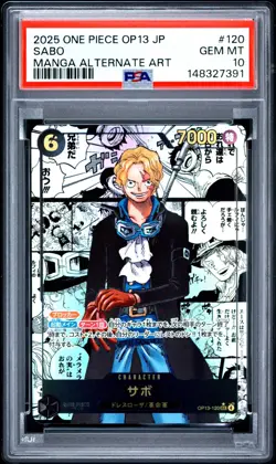PSA 10 Sabo OP13-120 Manga Alt Art Carrying on His Will ONE PIECE Card Japanese - Image 1
