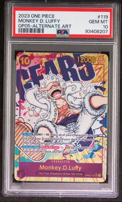 2023 One Piece Op05-Awakening New Era Monkey D. Luffy Alternate Art PSA 10 Gem - Image 1
