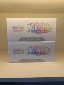 X2 Pokemon TCG Prismatic Evolutions ETB Elite Trainer Box New Factory Sealed - Image 3