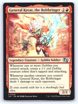 General Kreat, the Boltbringer (Anime) 48 Foundations Jumpstart MTG NM - Image 1