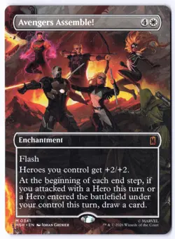 Avengers Assemble! (Borderless) (0341) MSH 341 Magic: The Gathering Mythic NM - Image 1