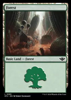 Magic the Gathering (mtg): OTJ: Forest - Foil - Image 1