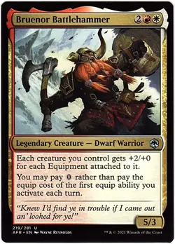 MTG Adventures in the Forgotten Realms Bruenor Battlehammer (Uncommon) - Image 1