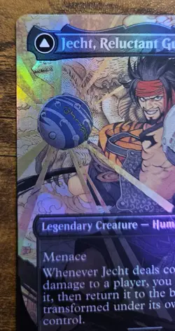 Jecht, Reluctant Guardian / Braska's Final Aeon - Borderless - Foil - Rare - NM - Image 3