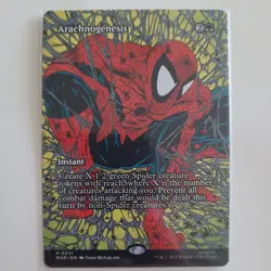 MTG Arachnogenesis - Borderless, NM-Mint, English Marvel Universe Eternal-Legal - Image 1