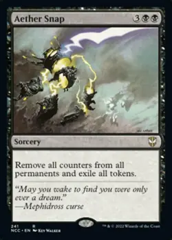 Mint/Near-Mint, English - 4 x MTG Aether Snap Commander: Streets of New Capenna - Image 1