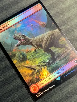 Mountain Foil L 0024 Jurassic World Collection REX MTG NM - Image 3