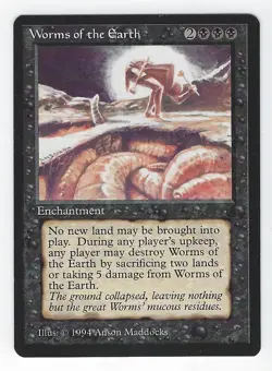 Worms of the Earth MTG: The Dark Rare - Image 1