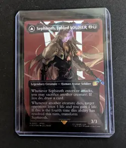 Sephiroth Fabled SOLDIER (572) (Borderless) Final Fantasy Surge Foil Near Mint - Image 1