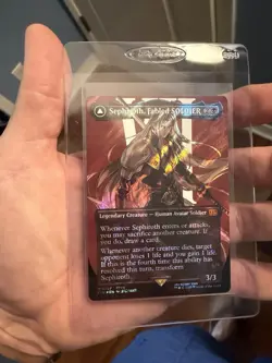 Sephiroth Fabled SOLDIER (572) (Borderless) Final Fantasy Surge Foil Near Mint - Image 2