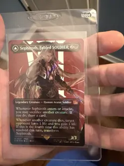 Sephiroth Fabled SOLDIER (572) (Borderless) Final Fantasy Surge Foil Near Mint - Image 3