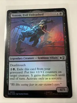 Venom, Evil Unleashed - 0800 - Commander: Marvel Super Heroes MSC FOIL - MTG NM - Image 2