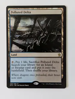 Polluted Delta - Near Mint - Khans of Tarkir - #239 Rare 2014 MTG - Image 1