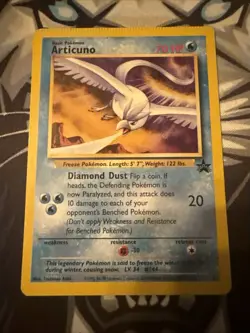Articuno #22 Black Star Promo 2000 Pokemon - Crimp Error - NM-M - Image 1