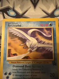 Articuno #22 Black Star Promo 2000 Pokemon - Crimp Error - NM-M - Image 2