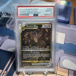 Pokemon 2023 Giratina VSTAR GG69 Full Art SR Crown Zenith GEM MINT PSA 10 - Image 1