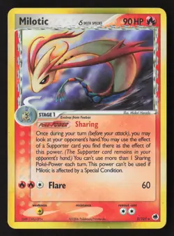 Milotic (Delta Species) Holo Rare Dragon Frontiers 5/101 NM - Image 1