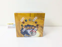 1999 Pokemon Unlimited Base Set Booster Box FACTORY SEALED WOTC US English Blue 742818060349 - Image 1