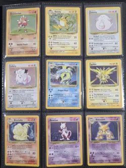Vintage Pokemon Card Lot - Base Set, Jungle, Fossil - 15+ Holos - WOTC Binder - Image 1