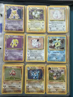 Pokemon TCG Vintage Lot 216 1ST GEN ONLY Base Set Jungle Fossil WOTC Binder - Image 1