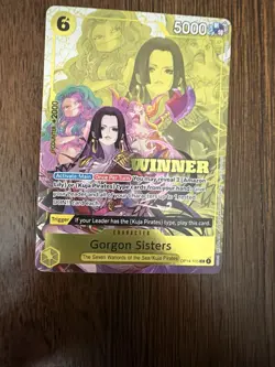 Bandai One Piece Card Game Gorgon Sisters Winner Foil OP14-105 MINT - Image 1
