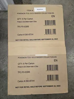 SV3.5 Binder Collection Cases (2X) - 1 Case Slightly Damaged Pokemon 151 820650873140 - Image 1