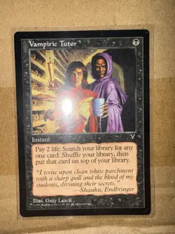 Magic the Gathering Vampiric Tutor Visions Black Instant Card - Image 1