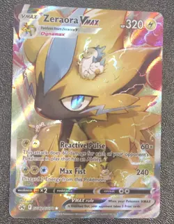 ZeraoraVMAX Pokemon TCG Poke Ball Card Back Image Standard Size Pokemon Trading - Image 1