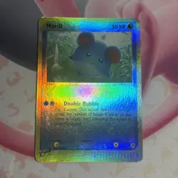 Marill 68/100 EX Sandstorm 2003 Reverse Holo Vintage E-Series Pokemon Card LP - Image 1
