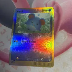 Marill 68/100 EX Sandstorm 2003 Reverse Holo Vintage E-Series Pokemon Card LP - Image 3