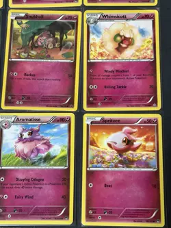 #76 Pokemon TCG Fairy Lot 9 Cards Spritzee 84/122 Clefairy 61/122 + More - Image 5
