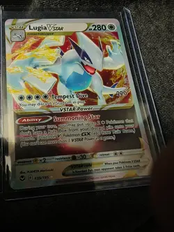 Pokemon Lugia VSTAR Card TCG Silver Tempest Full Art Ultra Rare Holo 139/195 - Image 1
