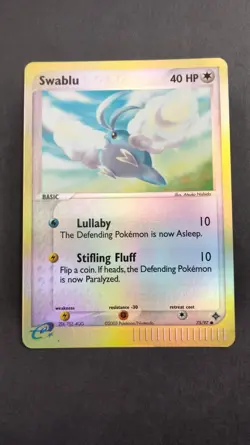 Swablu 75/97 EX Dragon 2003 Reverse Holo Vintage E-Reader Pokemon Card LP - Image 1