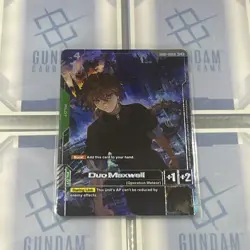 Gundam Card Game TCG English Duo Maxwell R+ GD01 Alternate Art GD01-090 NM - Image 1