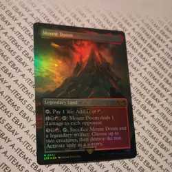 Mount Doom M 0343 Borderless Foil MTG Lord Of The Rings - Image 2