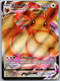 Pokemon TCG Eevee VMAX Sword & Shield Promo SWSH087 Holo Near Mint - Image 1