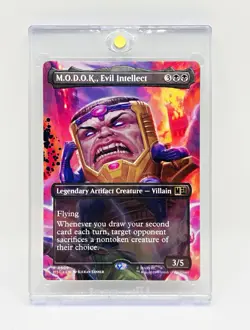 Magic: The Gathering M.O.D.O.K., Evil Intellect Alt Art Rare Black 0509 - Image 1