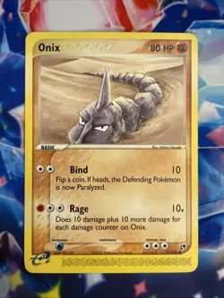 Pokemon TCG Sandstorm #71/100 Onix LP - Image 2