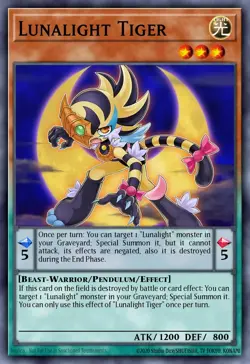 Lunalight Tiger RA04-EN020 1st ED Yu-Gi-Oh! ULTRA RARE - Image 1