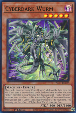 1X NM Cyberdark Wurm - ALIN-EN027 - Ultra Rare 1st Edition - Image 1
