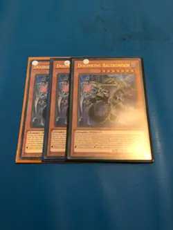 3x Ultra Rare Doomking Balerdroch SR07-EN001/GFP2-EN113 1st Edition - Image 1