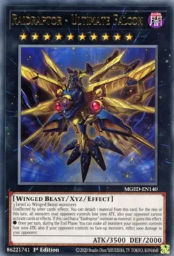 Raidraptor - Ultimate Falcon - MGED-EN140 - Rare - 1st Edition - Near Mint - Image 1