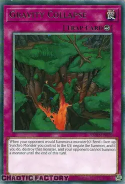 YUGIOH VASM-EN030 Gravity Collapse Rare 1st Edition NM - Image 1