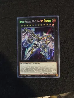 Yugioh Divine Arsenal AA-ZEUS - Sky Thunder PHRA-EN045 Secret Rare 1st Ed NM - Image 1