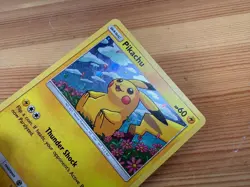 Pokemon Sun & Moon Black Star Promo Card Pikachu SM206 Holo Foil TCG Shiny - Image 2