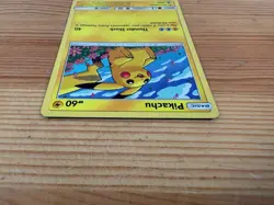 Pokemon Sun & Moon Black Star Promo Card Pikachu SM206 Holo Foil TCG Shiny - Image 5
